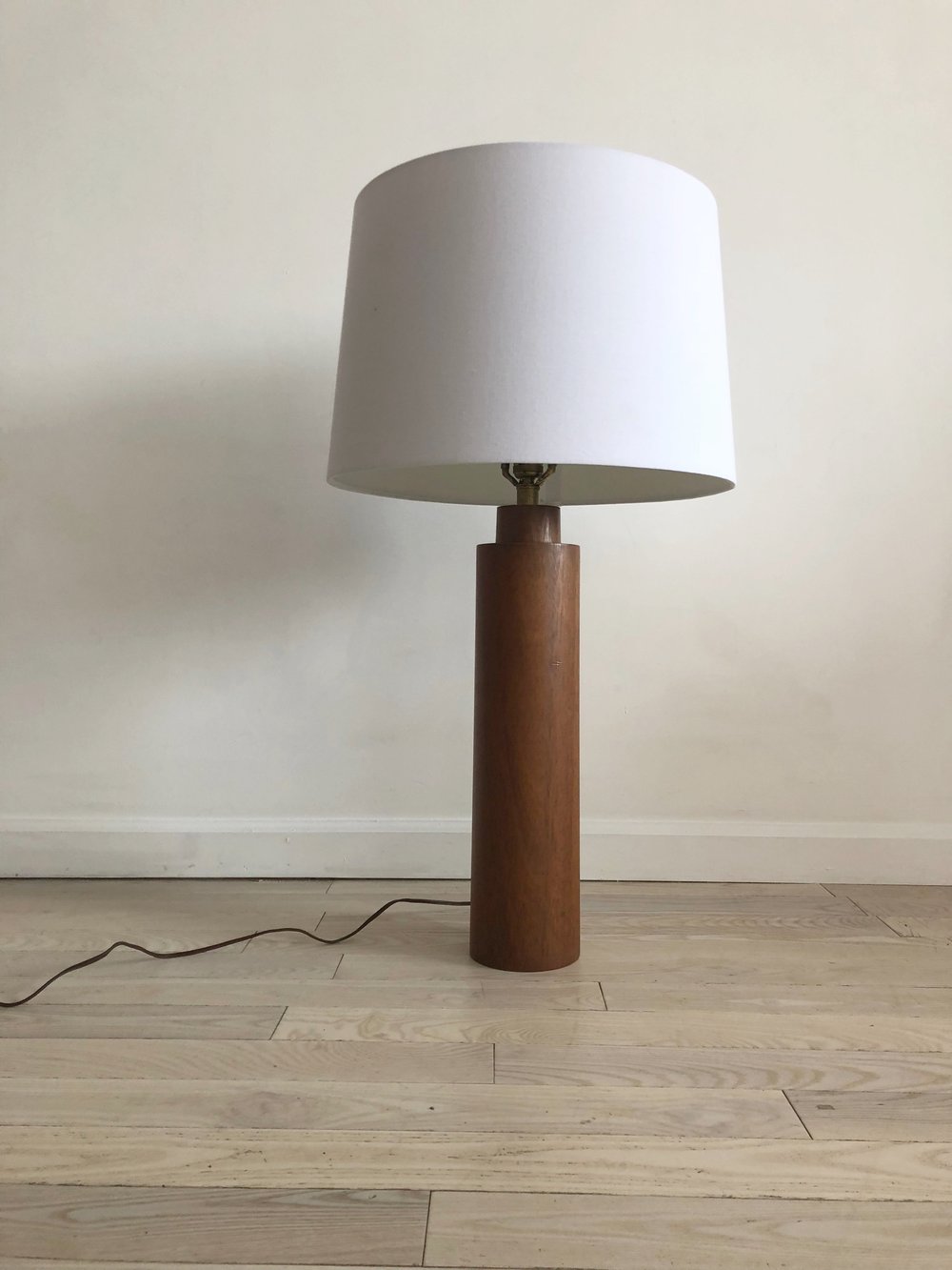 danish teak lamp