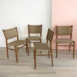 Mid Century Scandinavian Teak Bendt Winge Dining Chairs 4 Home