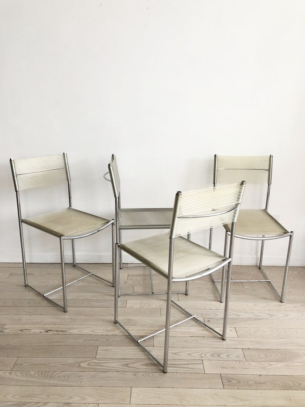 Spaghetti Chair Giandomenico Belotti.Set Of 4 1970s Italian Clear Pvc Spaghetti Chairs By Giandomenico Bel Home Union Nyc