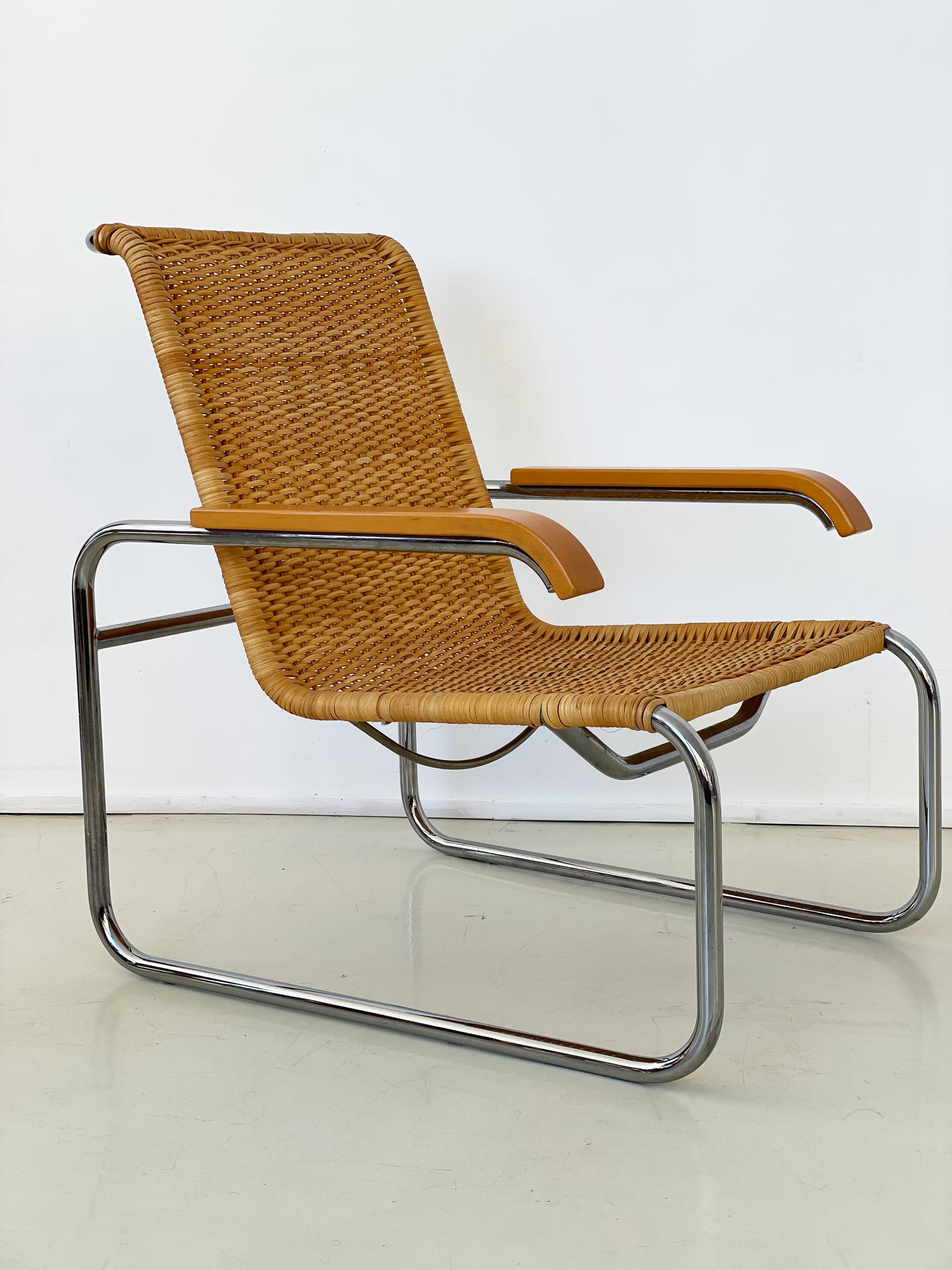 puur spiraal bubbel 1970s Marcel Breuer B35 Rattan Arm Chair for ICF – Home Union NYC