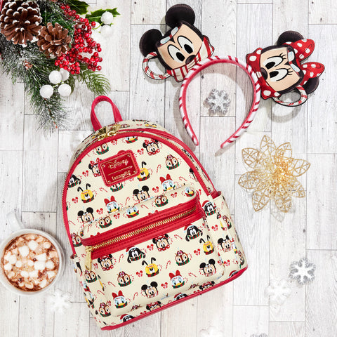 Disney Mickey & Minnie Mouse Hot Cocoa Fireplace Mini Backpack