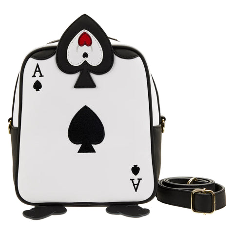 Crossbody bag in the form of the Ace of Spades soldier from Alice in Wonderland