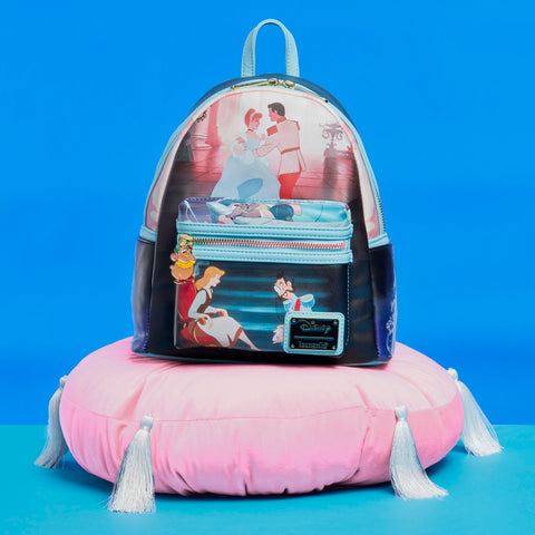 Cinderella Princess Scenes Mini Backpack front view