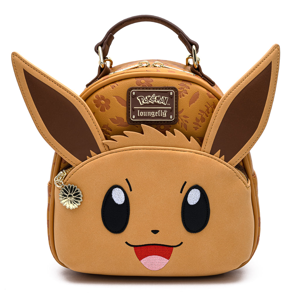 loungefly pokémon eevee floral mini backpack