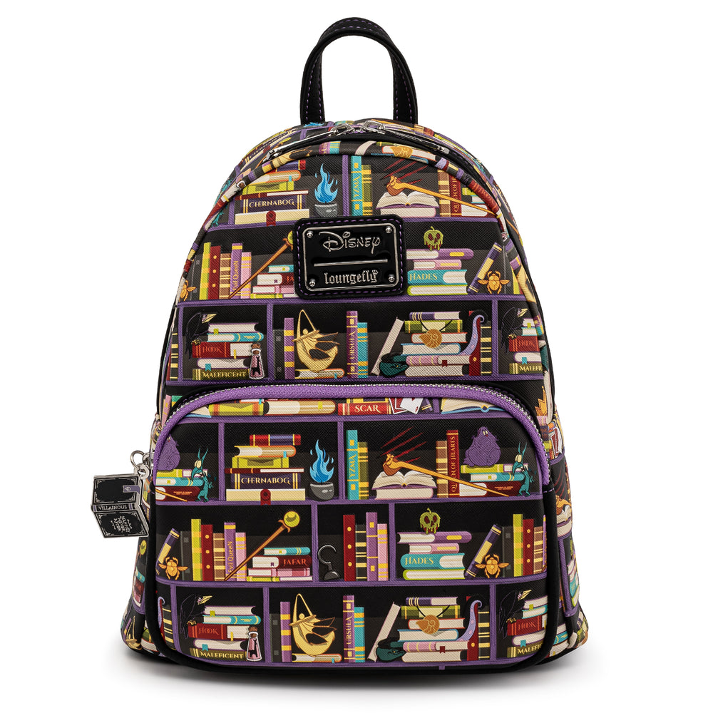 Disney Villains Books Mini Backpack Front View-zoom