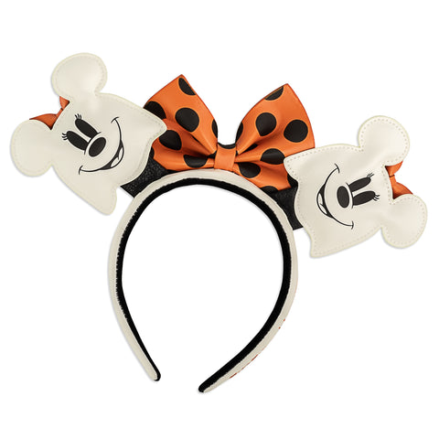 Disney Minnie Mouse Ghost Glow in the Dark Ears Headband Back View