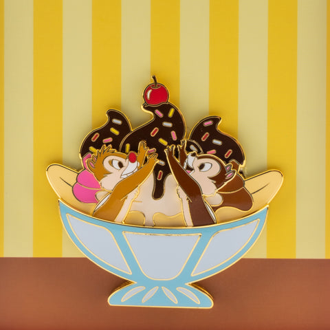 Chip and Dale Sweet Treats Sliding Pin Front Sliding View