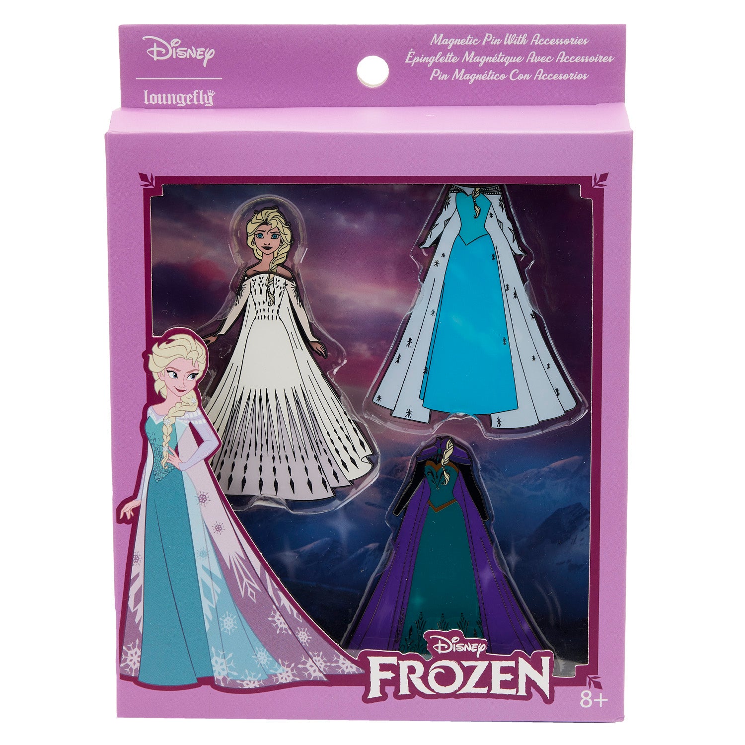 Loungefly Princess Aurora Magnetic Paper Doll Pin Set