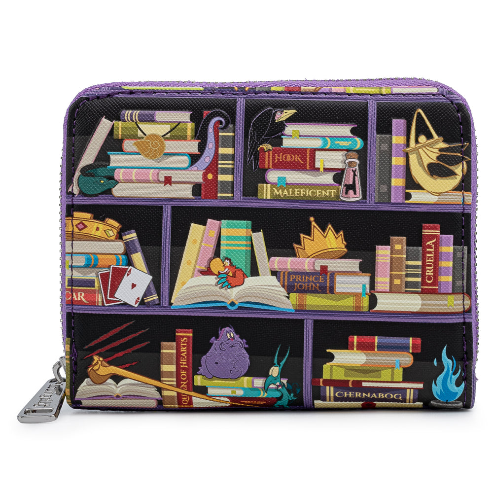 Disney Villains Books Zip Around Wallet Front View-zoom