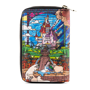 Beauty and the Beast Belle Castle Zip Around Wallet
