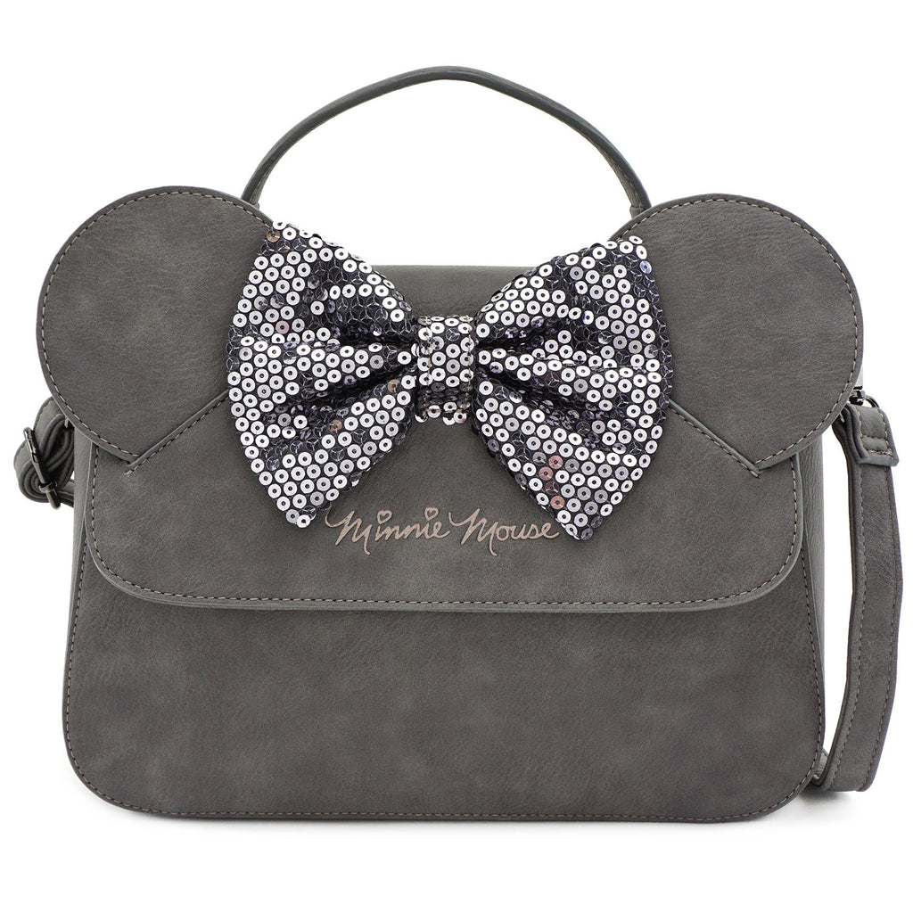 loungefly faux leather minnie mouse crossbody bag