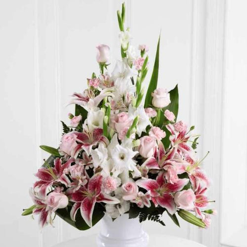 Arrangement (Pink & Green) – compassion flowers