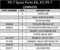 PMC / AP-2 / AP-3 / 03 / SPARE PARTS KIT / # 200452