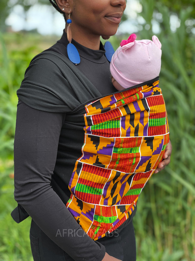lava wereld incident Afrikaanse Print Draagdoek / Draagzak / baby wrap / baby sling - Oranj –  AfricanFabs.nl