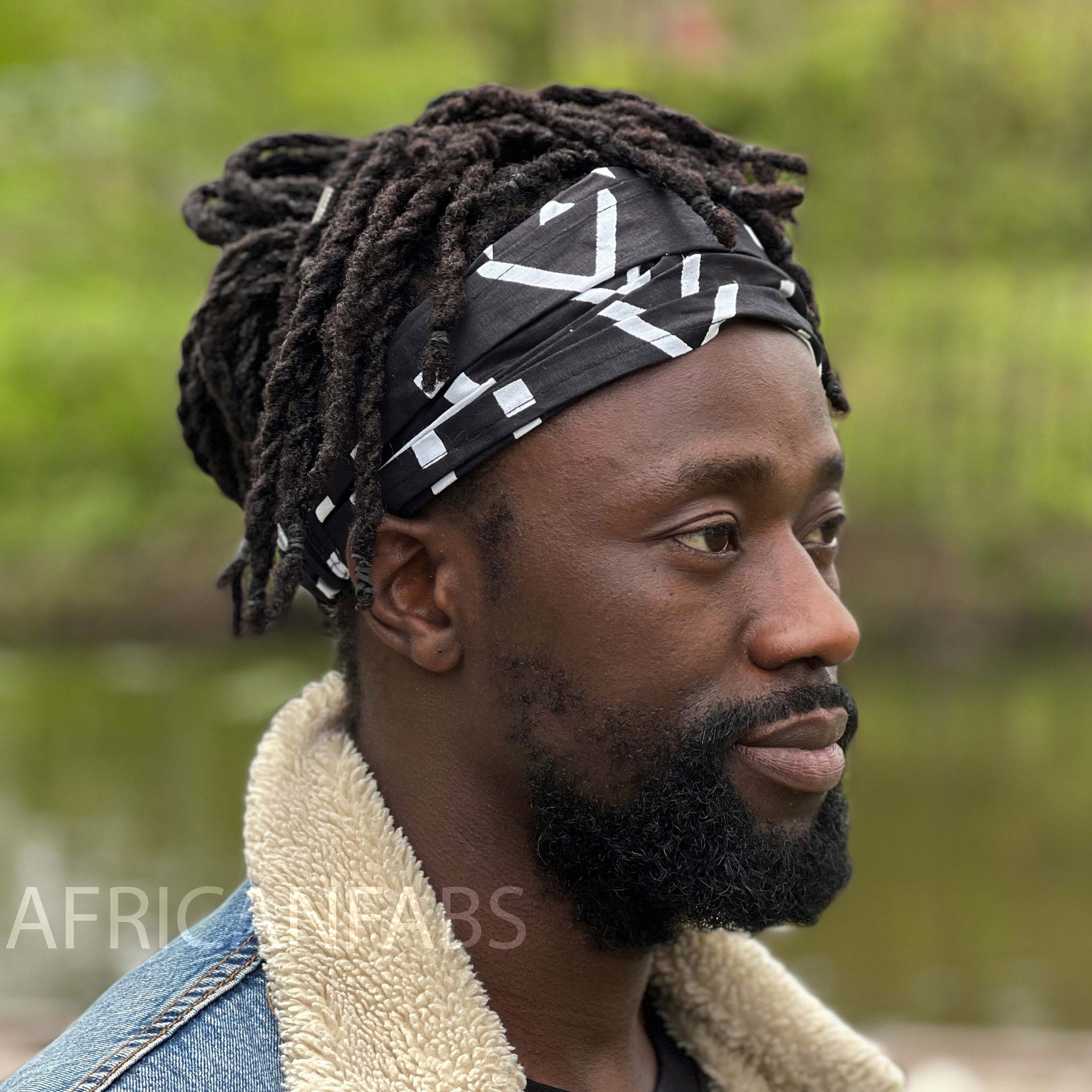 Christchurch Inspectie Valkuilen Haarband / Hoofdband in Afrikaanse print - Unisex Volwassenen - Zwart –  AfricanFabs.nl