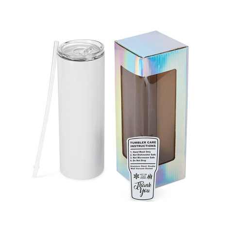 20oz skinny sublimation tumbler with gift box