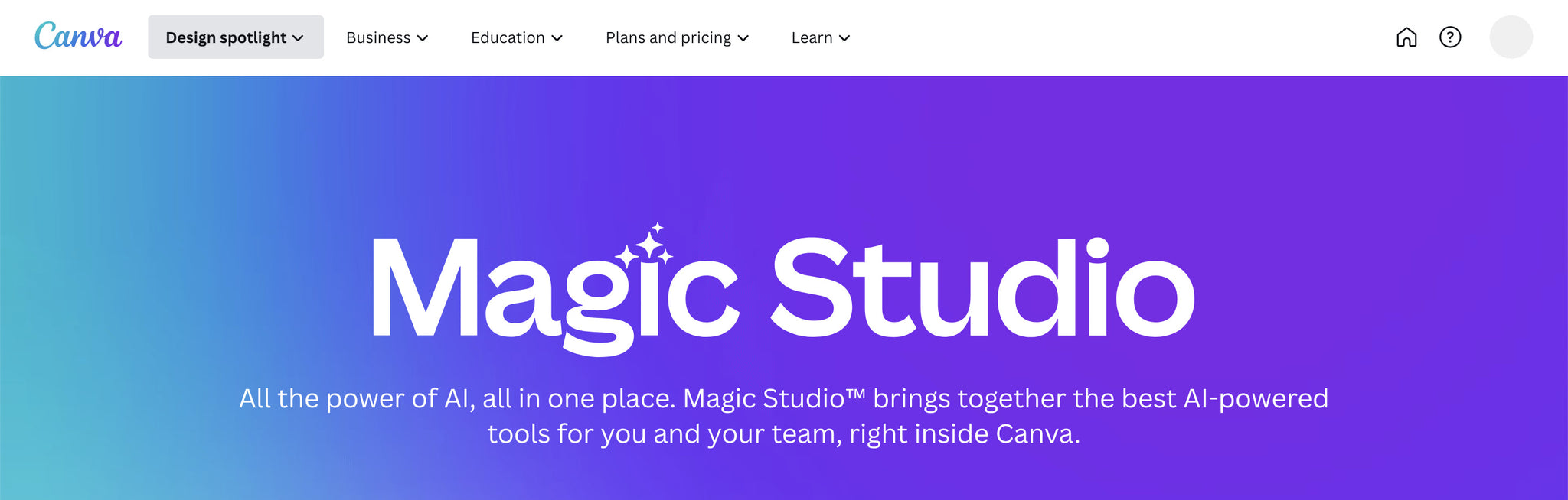 AI-powered graphic design tool Canva Magic Studio