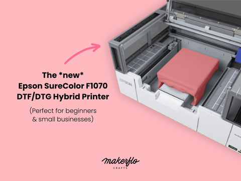 The *new* SureColor F1070 DTF/DTG Hybrid Printer - Perfect for beginners and small businesses