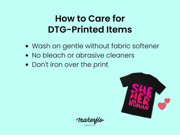How to Care for DTG Printed Items