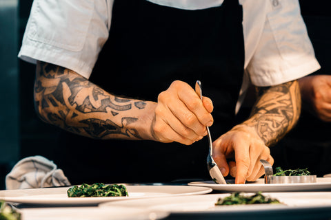 chef preparing a meal