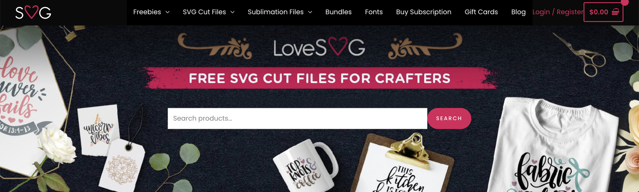 LoveSVG sublimation designs