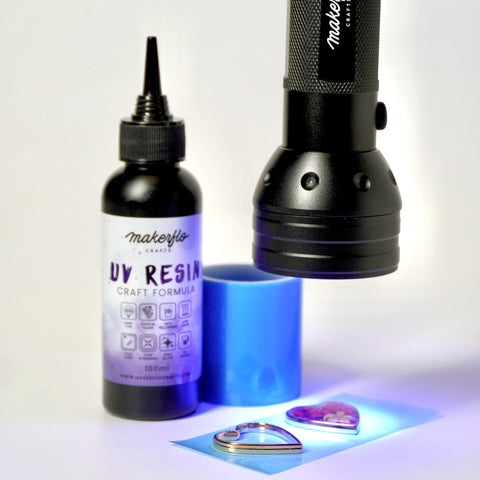 makerflo uv resin with flashlight