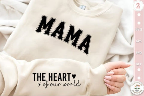 mama sweatshirt and sleeve design bundle