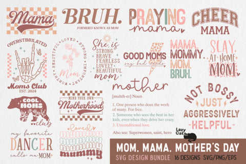 brown and pastel sublimation designs for mom