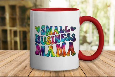 small business mama sublimation mug design