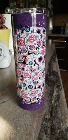 Day of the Dead Sublimated Tumbler