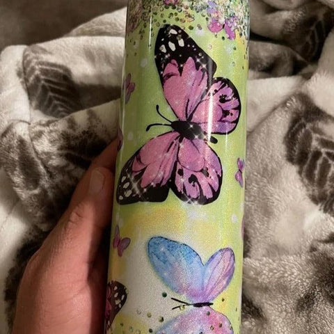 Butterfly Sublimation Design on Tumbler
