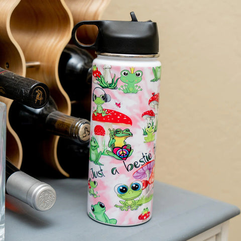 Groovy Frogs Design Sublimated on Tumbler