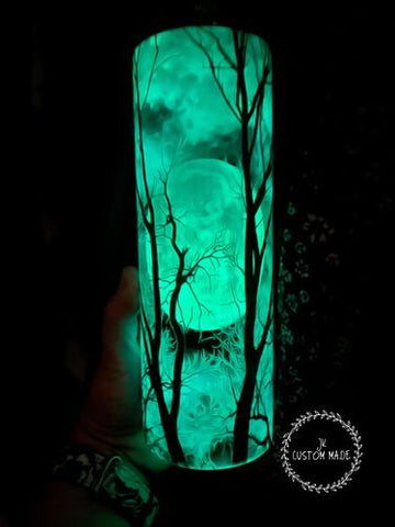 Haunted Forest Glow In the Dark Sublimation Tumbler
