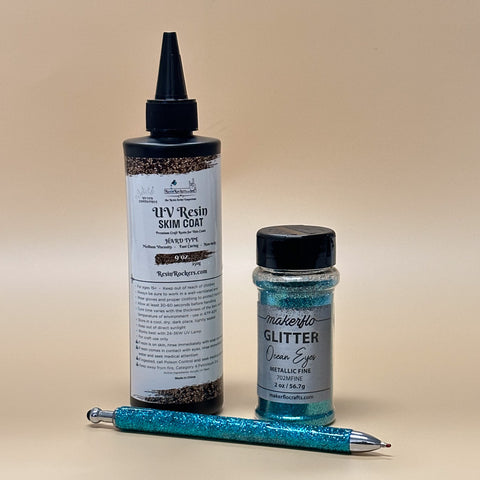UV resin ideas glitter gel pen