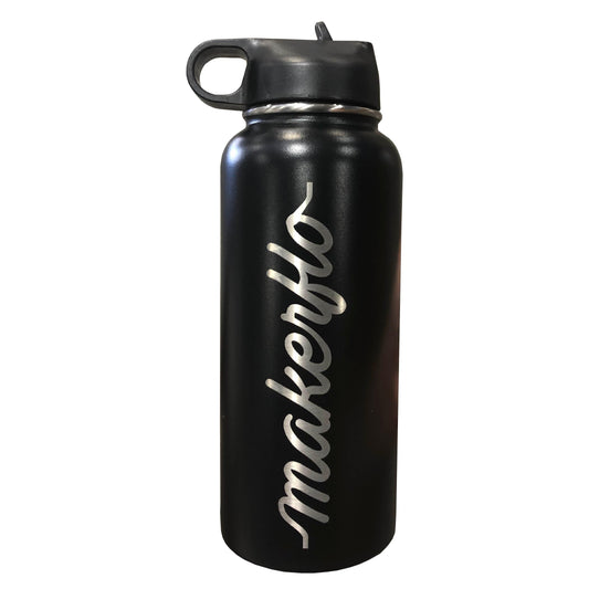 32oz Hydro Water Bottle (2 Lids) – MakerFlo Crafts