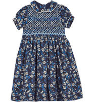 Girl - Alba Cotton Hand Embroidered Smocked Dress