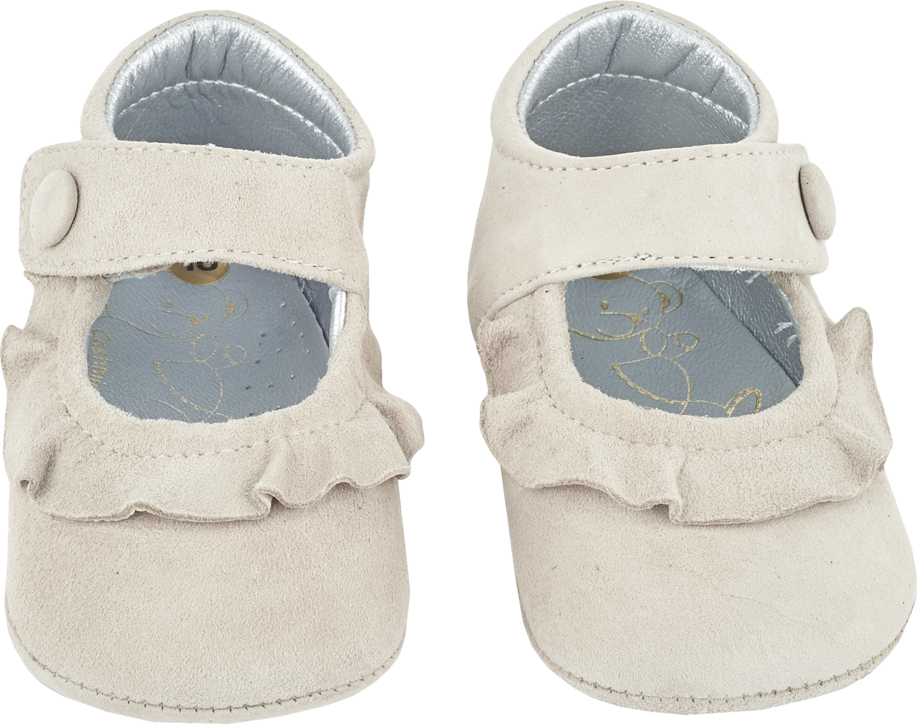 Baby Girl - 100% Suede Crawling Shoes 