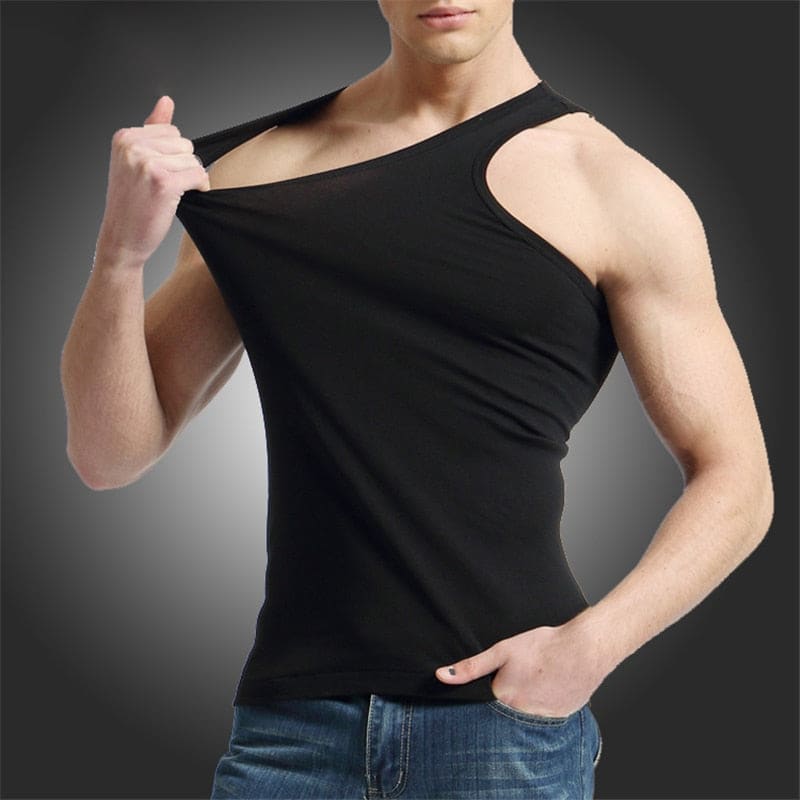 Men’s Underwear Cotton Tank Top Men High-Quality Bodybuilding Singlet Sleeveless Slim Fit Vest Tops ieStore1.com