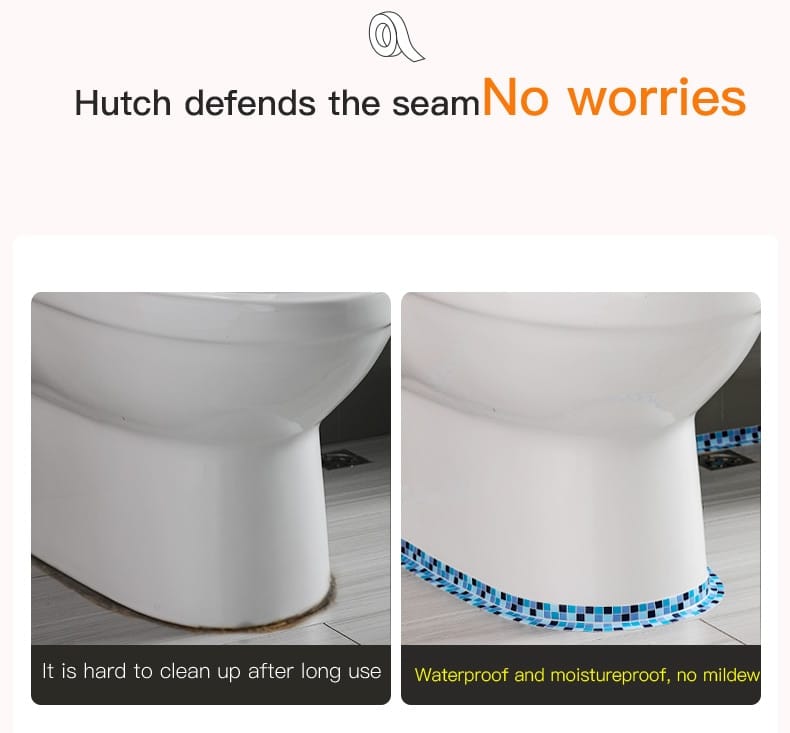 Kitchen Sink Waterproof Sticker Anti-mold Tape Bathroom Countertop Toilet Gap Self-adhesive Seam Stickers