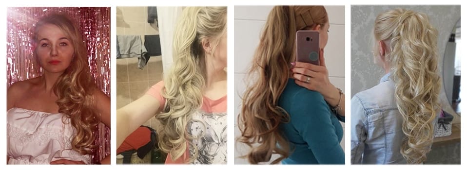 12-26inch Claw Clip On Ponytail Hair Extension Synthetic For Women Pony Tail Hairpiece