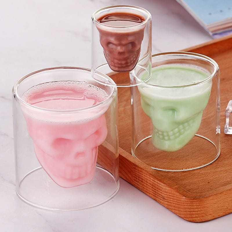 Heart Love Shaped Glass Mug Couple Cups Double Wall cup Heat-Resisting Tea Mugs Milk coffee Cup Gift Drinkware