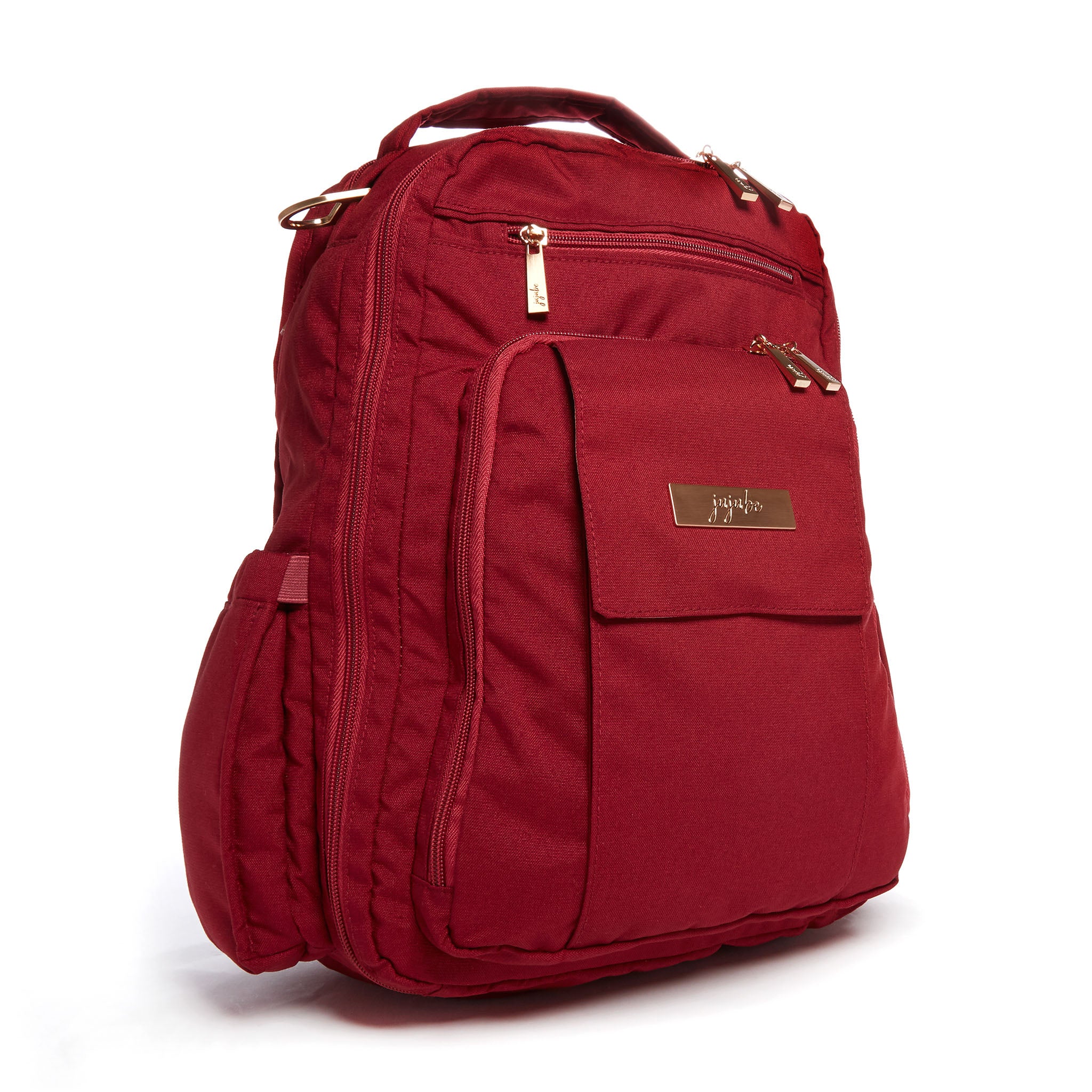 red nappy bag