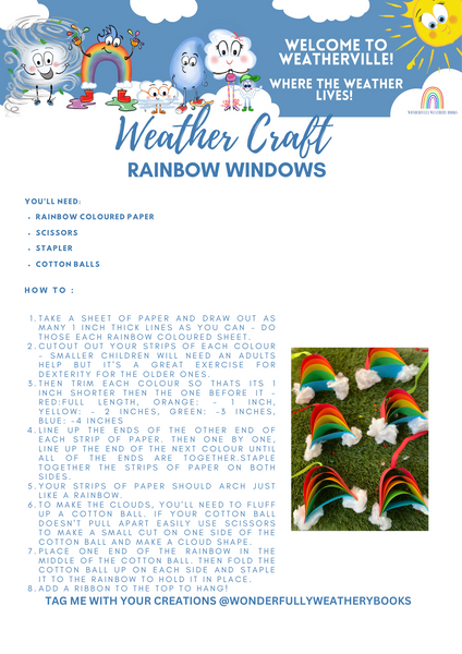 Window Rainbow craft instructions