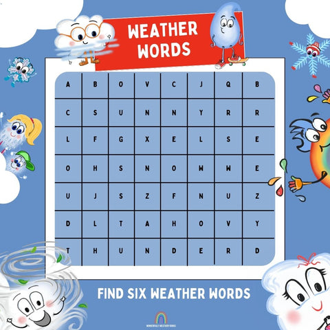 Weather word puzzle