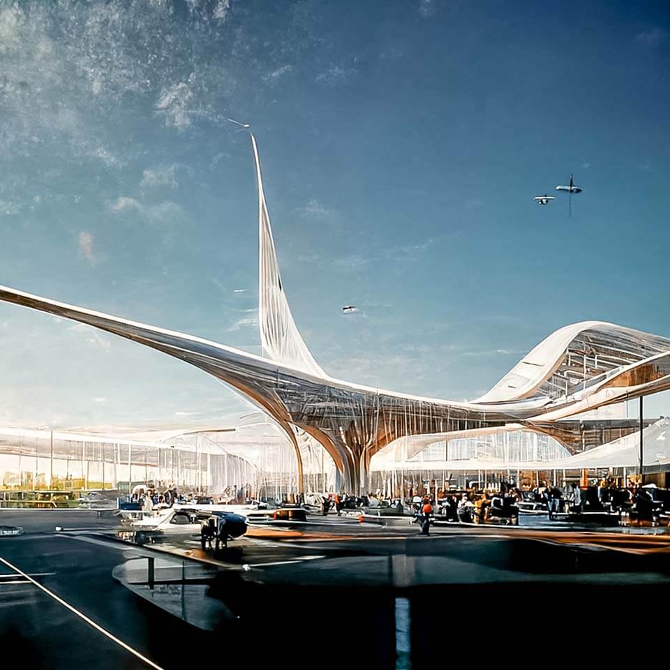 Airport from the future
