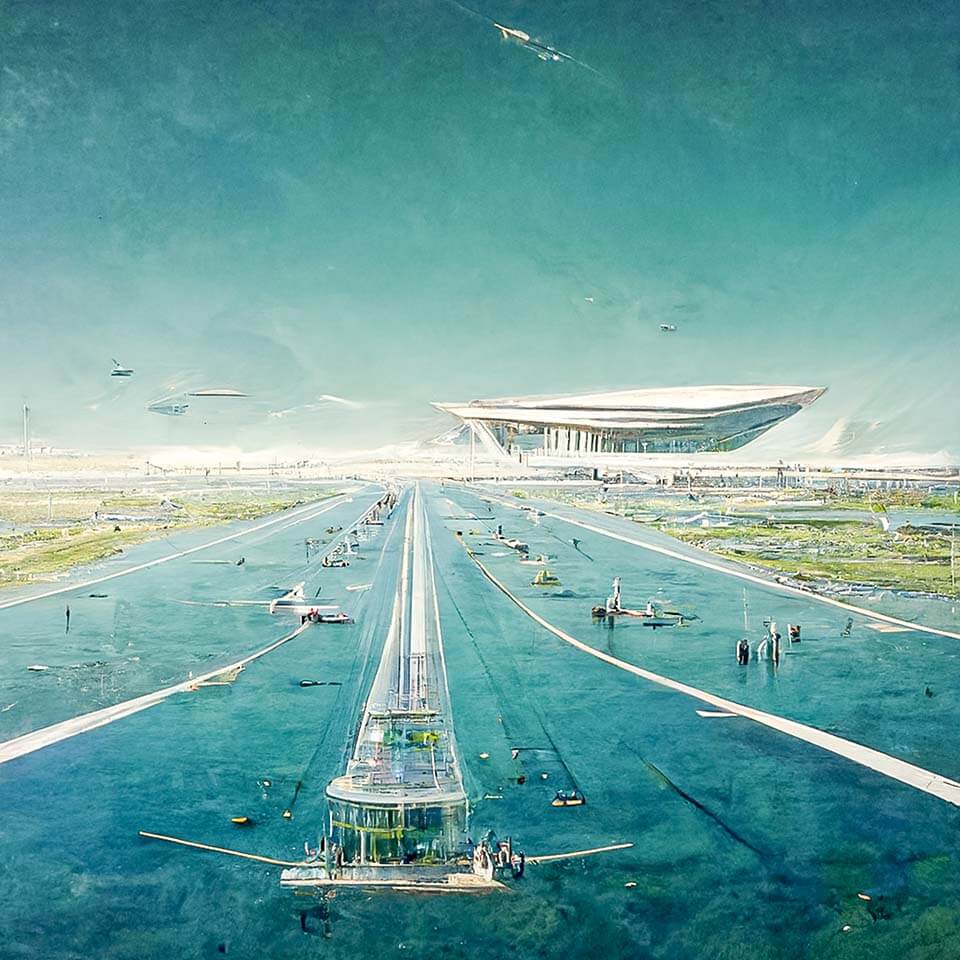 A demonstration of the airport of the future