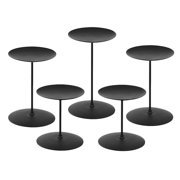 black candle holder centerpiece