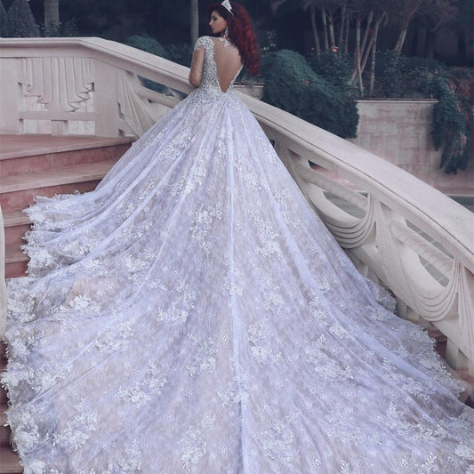 Princess Style Wedding Dress Long Sleeves, Bridal Gown ,Dresses For Br –  Promcoming