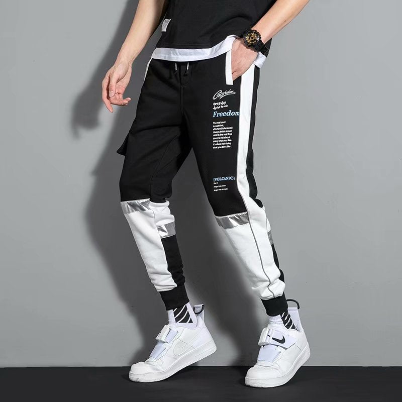 Red Ribbon Unisex Men Women Streetwear Cargo Jogger Pants