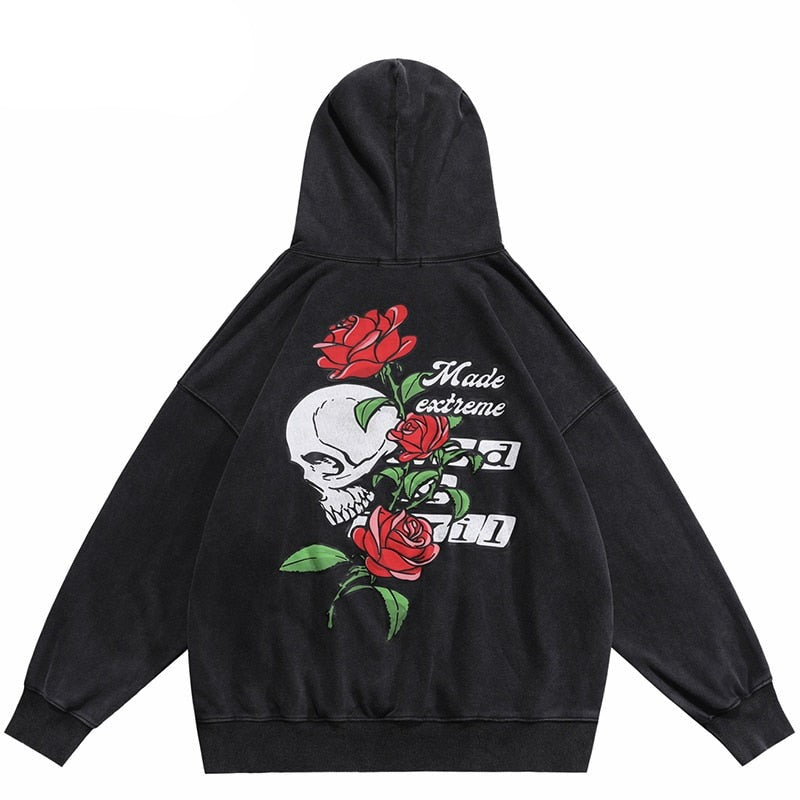 Hoodie with a 2025 rose on it